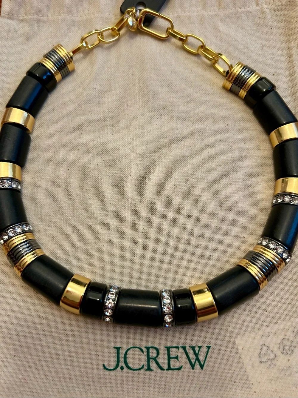 J. Crew hand cut stone necklace. - Picture 6 of 9